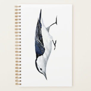 Agenda Planner de pelúcia de peito branco