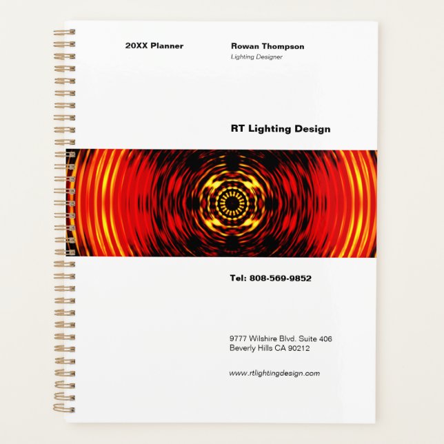 Agenda Planner Design de iluminação (Frente)