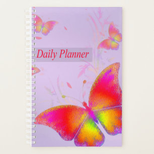 Agenda Planner Diário de Borboletas Vibrantes