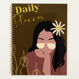 Agenda Planner Diário "Óculos de Sol Fashion" | Tendência