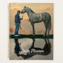 Planner Diário OTTB E Cavalos De cinza