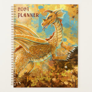 Agenda Planner do Dragão ouro