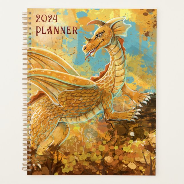 Agenda Planner do Dragão ouro (Frente)