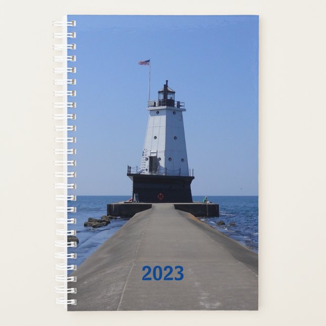 Agenda Planner do farol North Pierhead 2023 (Frente)