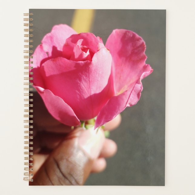 Agenda Planner do rosa (Frente)