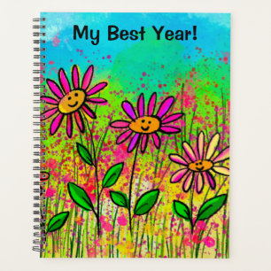 Agenda Planner espiral de Cobrir flexível 2024