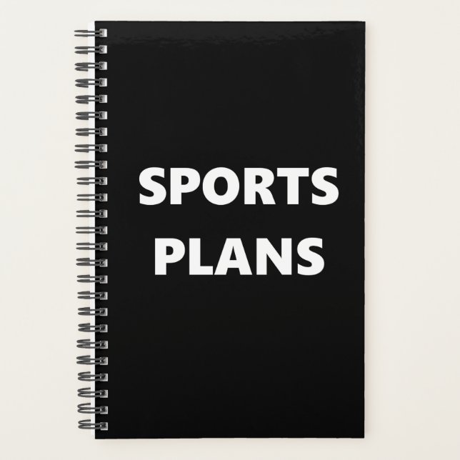 Agenda Planner Esportivo Tema Esportivo Planos Esportivos (Frente)