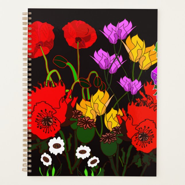 Agenda Planner Floral (Frente)