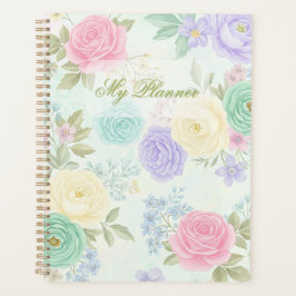 Agenda Planner Floral Floral Bound Planner