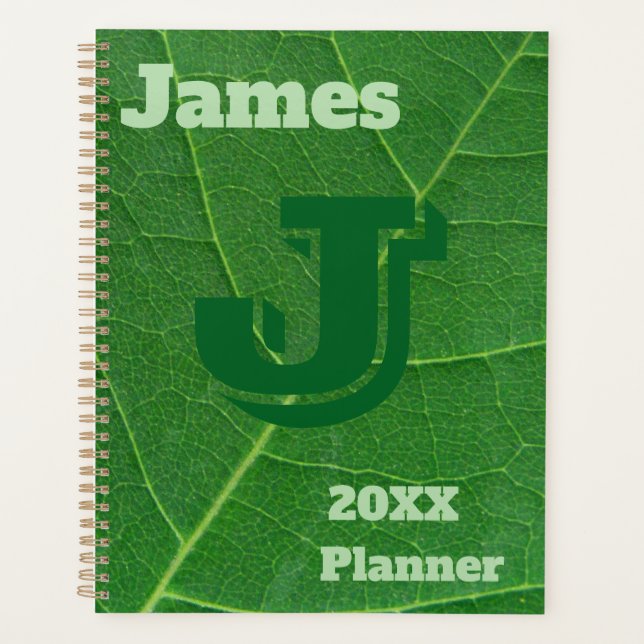 Agenda Planner, Fundo de Folha de Árvore (Frente)
