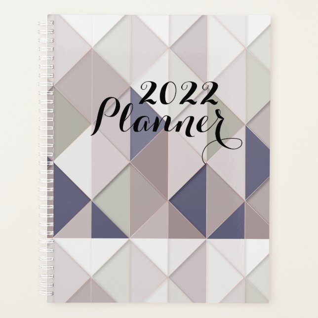 Agenda Planner Geométrico Design 2022 (Frente)