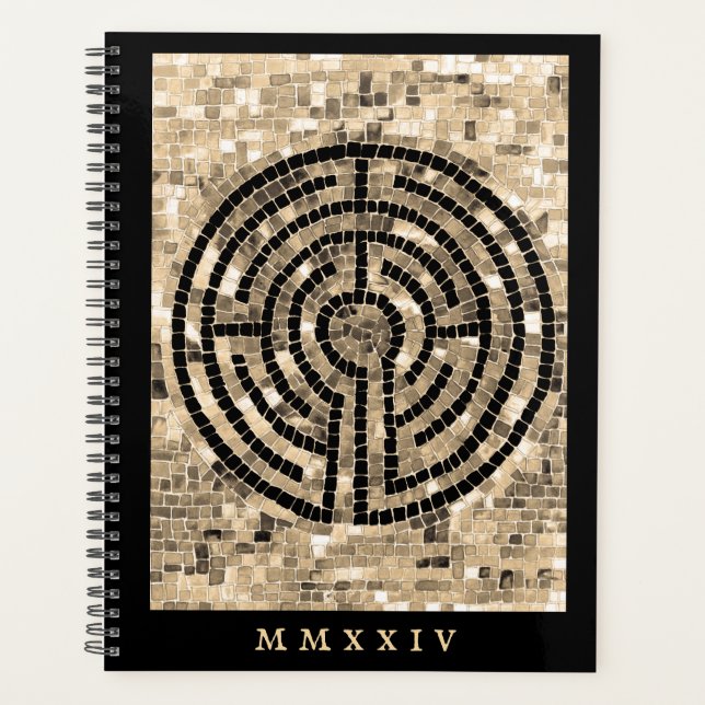 Agenda Planner LABYRINTH V 8.5x11 + Texto (Frente)