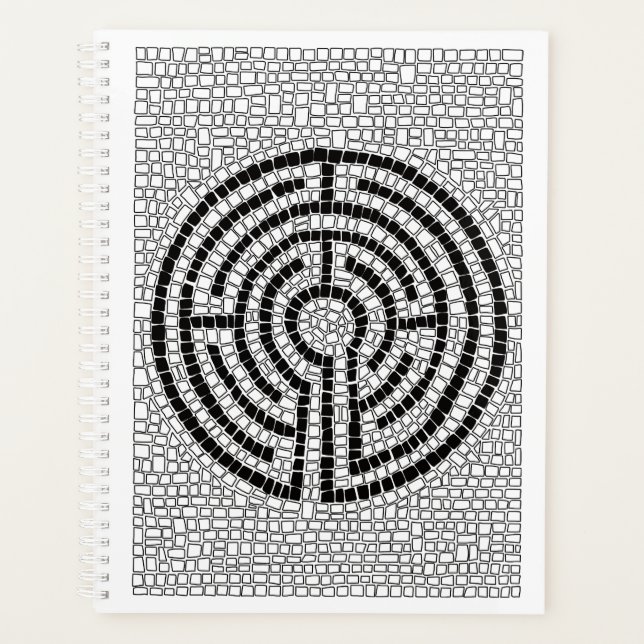 Agenda Planner LABYRINTH VII 8,5x11 / Branco (Frente)