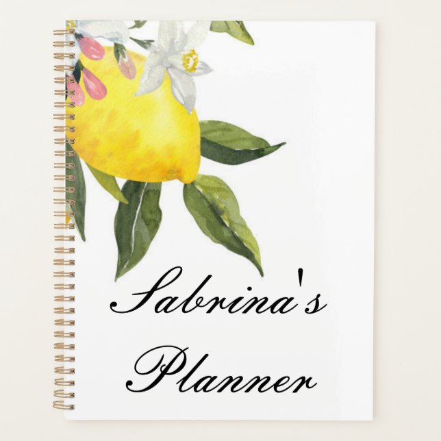 Agenda planner limões personalizado (Frente)