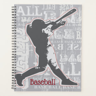 Agenda Planner Mensal/Semanal do Jogador de Baseball