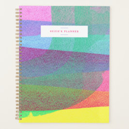 Agenda Planner Personalizado de Camadas Pintadas Vinculad