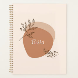 Agenda Planner personalizado do boho floral moderno
