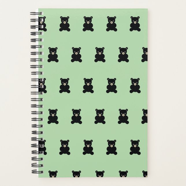 Agenda Planner Preto do Urso (Frente)