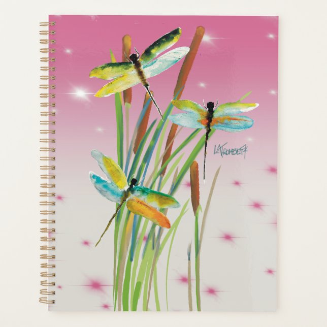 Agenda Planner Rosa Dragonfly (Frente)