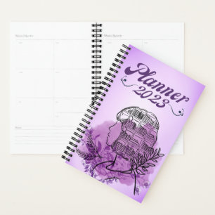 Agenda Planner Roxo Simples