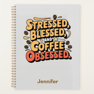 Agenda Planner sem igual, abençoado e café