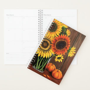 Agenda Planner Sm - Girassóis/Pumpkins