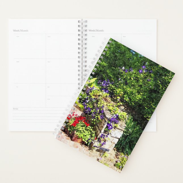 Agenda Planner Sm - Purple Clematis na Parede (Exibição)