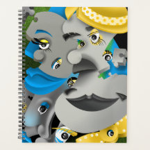 Planner Surreal Quebra-cabeça Faces