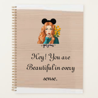 Agenda Planners com citações motivacionais.