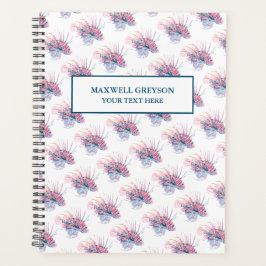 Agenda Planners de Padrões de Peixe Tropical de Aquarela