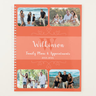 Agenda Plano Personalizado De Foto Da Família E Compromis