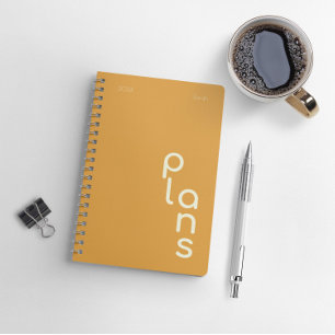 Agenda Planos de Brilho Personalizáveis para 2025