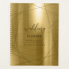 Agenda Planos de Casamento Geométricos Metálicos ID648 Do
