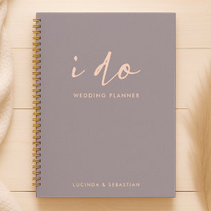 Agenda Planos de Casamento Moderno Mínimo Elegante I D