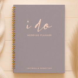 Agenda Planos de Casamento | Moderno Mínimo Elegante I Do