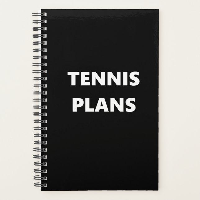 Agenda Planos de Tênis de Tema Desportivo do Tênis Planne (Frente)
