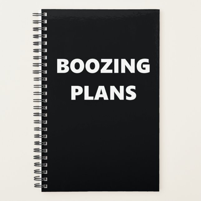 Agenda Planos Engraçados de Boozinho Humorosos (Frente)