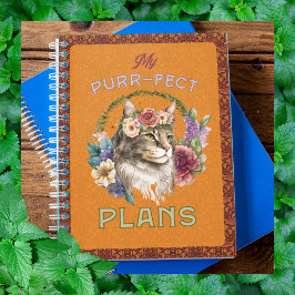 Agenda Planos puros de Maine Coon amarelado
