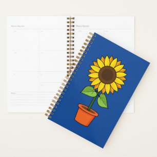 Agenda Planta de girassol em Pote