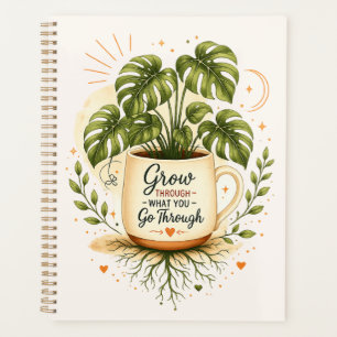Agenda Planta Monstera em Caneca de Café Botânica Aconc