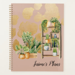 Agenda Plantas de Aquarela Botânica Nome do Script Rubor