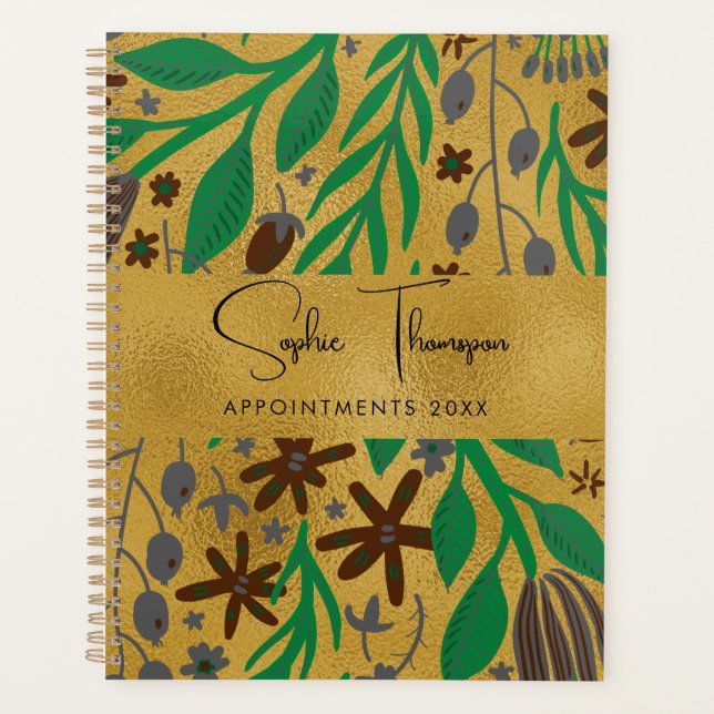 Agenda Plantas deixam ouro de ouro no ano novo (Frente)