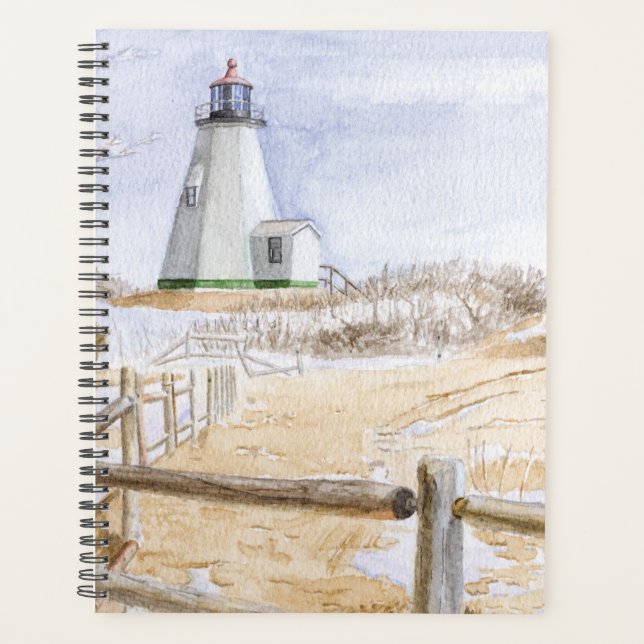 Agenda Plymought Lighthouse Watercolor (Frente)