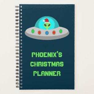 Agenda Pneus voadores de Alienígena Ho Ho de Natal Person