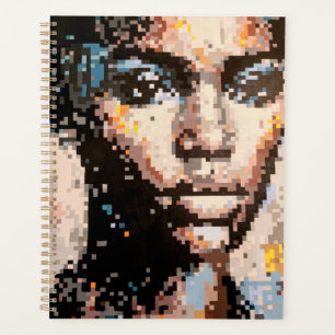 Agenda Poderoso retrato pixelado