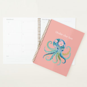 Agenda Polvo Floral Azul
