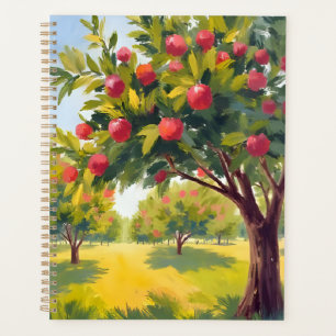 Agenda Pomar de Maçãs Outono Queda Aquarela