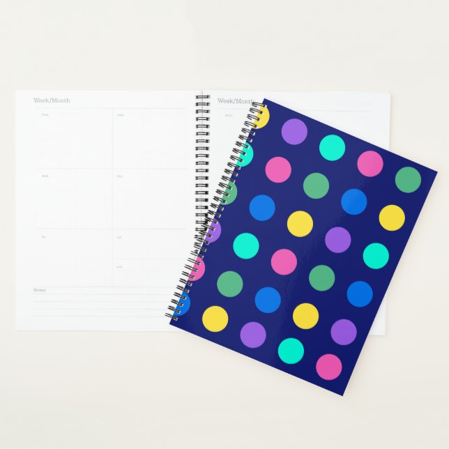 Agenda Pontos Geométricos Coloridos (Exibição)