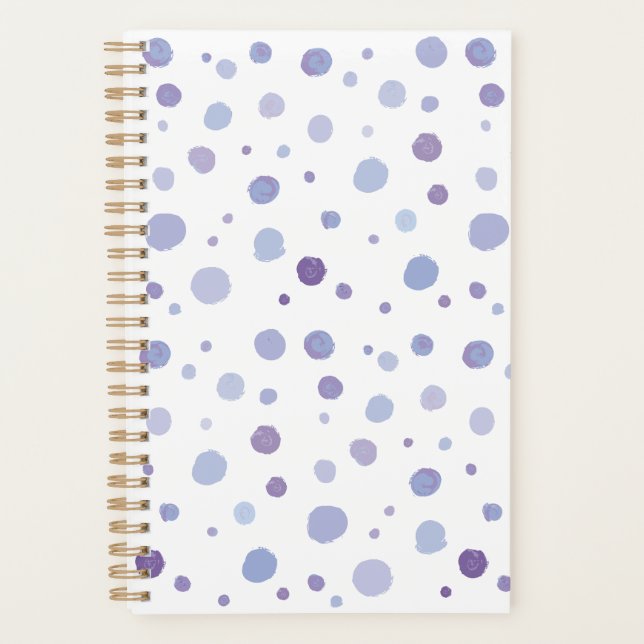 Agenda pontos pintados à mão (Frente)