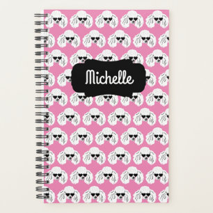 Agenda Poodle Pattern Cute Pink